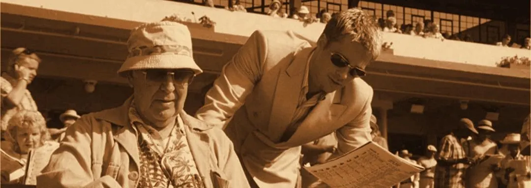 Saul and Rusty at the racetrack