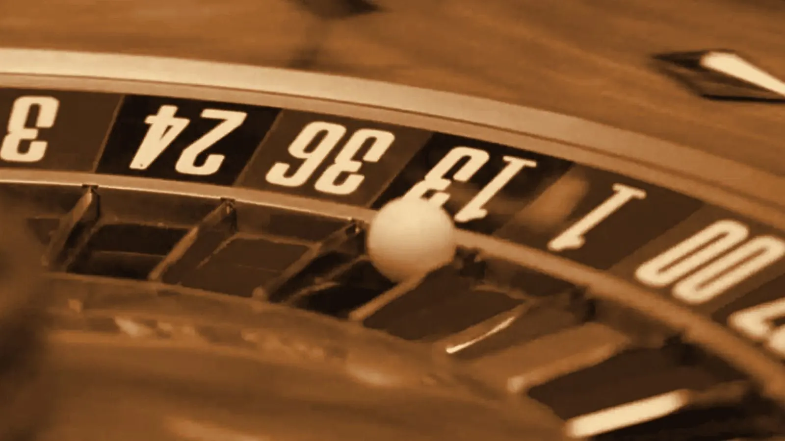 A roulette wheel
